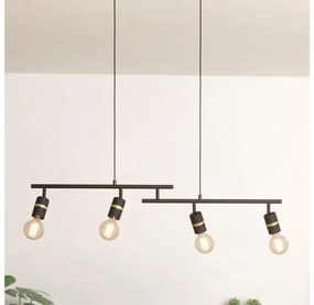 Eglo 900177 - Csillár zsinóron LURONE 4xE27/10W/230V