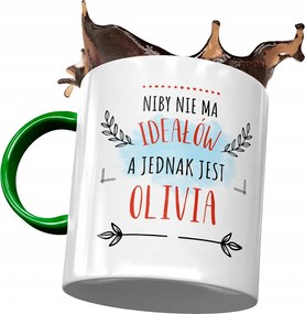 Zöld Bögre Olivia Barátnő Feleség Ajándék Nyomtatott Fotóval