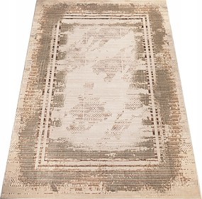 Nappali Szőnyeg Nagy Bézs Puha 140X190 Modern Stílusos Fényes Divatos