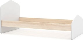 Fehér-natúr színű gyerekágy borovi fenyő dekorral 90x190 cm Estefania – Marckeric