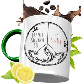 Zöld Bögre Horgászoknak Ajándékba, fényképes nyomattal