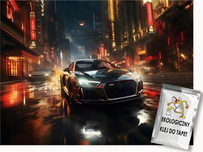 Fotótapéta Flizelina Város Utca Éjszaka Autó 350x250 ragasztó