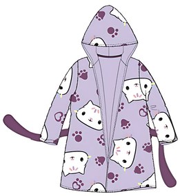 Gabi babaháza Cat Purple gyerek köntös 3 év / 98 cm