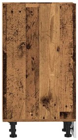vidaXL “Riga” Alsószekrény Régi fa 30x44,5x81,5 cm Gépelt fa