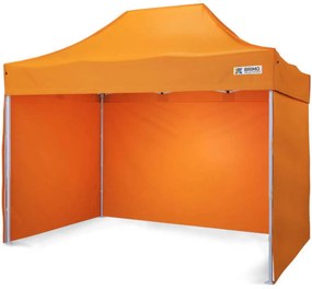 Kerti sátor 2x3m - 2x3m plusz 3 oldalfal - Narancssárga