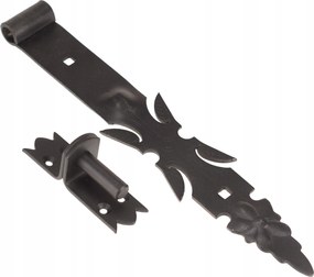 Dekoratív Kovácsolt Szíjpánt Ajtóhoz 400 MM Akasztó Kampó Porfestés