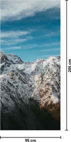 Fotótapéta ajtóra - Havas csúcsok (95x205cm)
