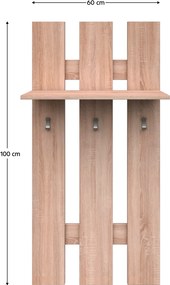 Akasztó 60, sonoma tölgy, TOPTY TYP 40