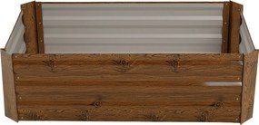 Magasított virágágy, barna, acél, NONKY TYP 4