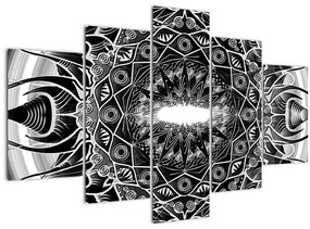 Fekete-fehér díszek képe (150x105 cm)