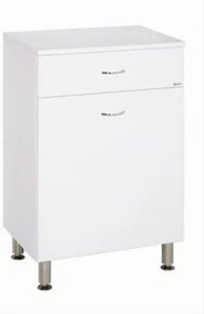 Keramia Pro fürdőszobaszekrény alacsony 50x79x33,3 cm fehér lesk PRON50K