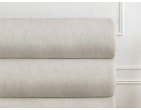 Bézs kárpitozott franciaágy tárolóhellyel, ágyráccsal 180x200 cm Jagna – Bobochic Paris