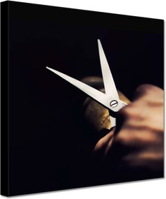 Vászonkép 20x20 Fodrász olló