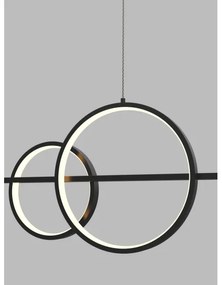 Wofi 7030-502 - LED Dimmelhető csillár zsinóron MESSINA LED/40W/230V fekete