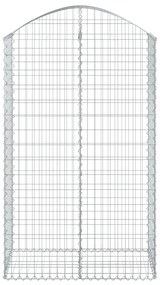 íves horganyzott vas gabion kosár 100x50x160/180 cm