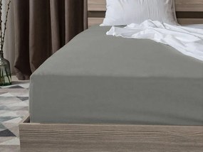 Krepp ágyneműhuzat készlet WHITE SHEEPS POLY szürke + Jersey gumis lepedő 90 x 200 cm szürke, egyszemélyes