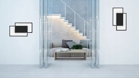 DOMENOLED 144 MODERN Modern LED Mennyezeti Lámpa Fehér, Fekete LED IP20