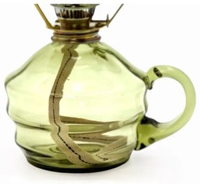 Petroleumlámpa KLÁRA 34 cm erdőzöld színben