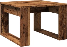 vidaXL antik fa színű szerelt fa kisasztal 50 x 50 x 35 cm