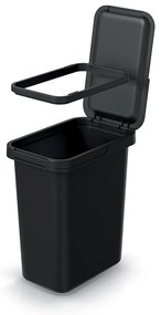 Függő szemetes, 12 l, fekete