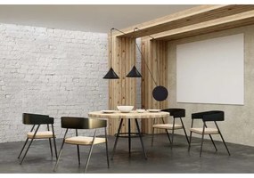 Csillár zsinóron ABRAMO 2xE27/15W/230V fekete