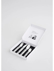 4 db-os fehér gyerek evőeszköz készlet - Design Letters