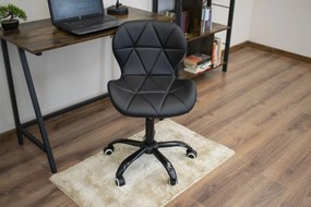 AKCIÓ Fekete irodai szék NOTO ökobőrből II. osztály