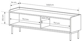 TV asztal/szekrény Lemenn 150 (bézs). 1097461