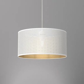 Csillár zsinóron LOFT SHADE 1xE27/60W/230V á. 40 cm fehér/arany