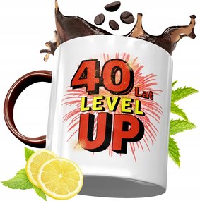 Bordó Bögre 40 Születésnapra Ajándék fényképes nyomtatással