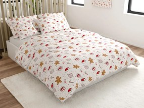 Pamut ágyneműhuzat GINGER JOY fehér Ágyneműhuzat mérete: 70 x 90 cm | 140 x 200 cm