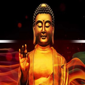 Gario Paraván Tüzes Buddha Méret: 180 x 170 cm, Kivitelezés: Klasszikus paraván