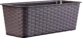 Erkélyláda 40 cm Virágtartó Erkély Barna