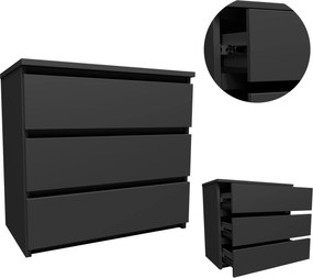 Éjjeliszekrény CL360GRA grafit szürke éjjeli asztal nagy fiókos szekrény