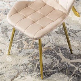 Krém Bársony Étkezőszék. LUCKY