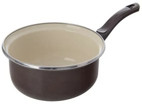 Orion Smaltált serpenyő szegéllyel, barna, átmérő16 cm, 16 cm átmérőjű