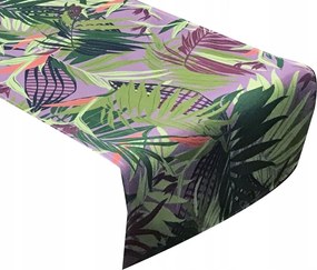 Asztali Futófelület 40x140 Zöld Dekoratív Virágok