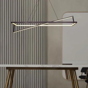 LED Dimmelhető csillár zsinóron LED/45W/230V 3000K 114 cm fekete