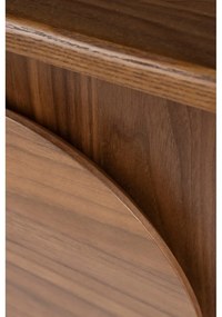 Barna alacsony komód diófa dekorral 120x58 cm Groove – Zuiver