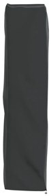 fekete 420D oxford szövet piramis alakú fűtőhuzat 58x58x228 cm
