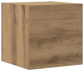 fali TV szekrények 3 db kézműves tölgy szerelt fa