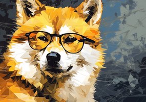 Poszter 66,5x46,5cm Intellektuális Kutya