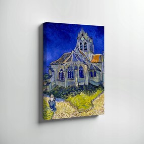 Van Gogh The Church in Auvers-sur-Oise vászonkép 1890, 70x50cm