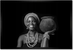 Poszterek keretben 60x40 De velem Afro kancsó