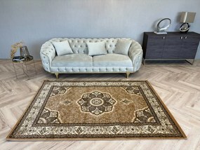 Aristocrat 0083 klasszikus mintájú bézs szőnyeg 80x150 cm