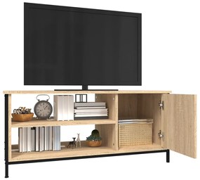 sonoma tölgyszínű szerelt fa TV-szekrény 100x40x45 cm