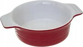 Agyag Edény kerek átm. 13,4 cm piros Fogantyúkkal