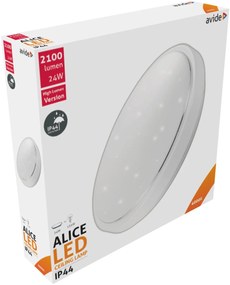 Avide LED Mennyezeti Lámpa IP44 Alice 24W 380*110mm NW 4000K