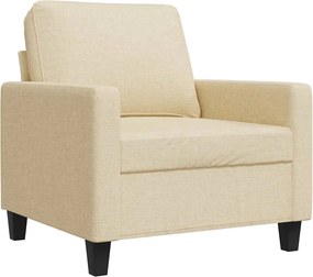 vidaXL krémszínű szövet kanapéfotel 60 cm