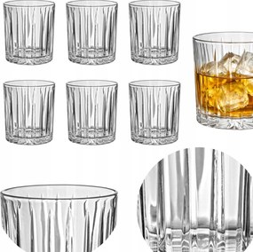 Whisky Pohár Készlet gyümölcslé italokhoz 350 ml 6 db-os kristály Szett